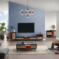 Living Room Set Wooden Cabinets Design TV Stand with Coffee Table and Side Table